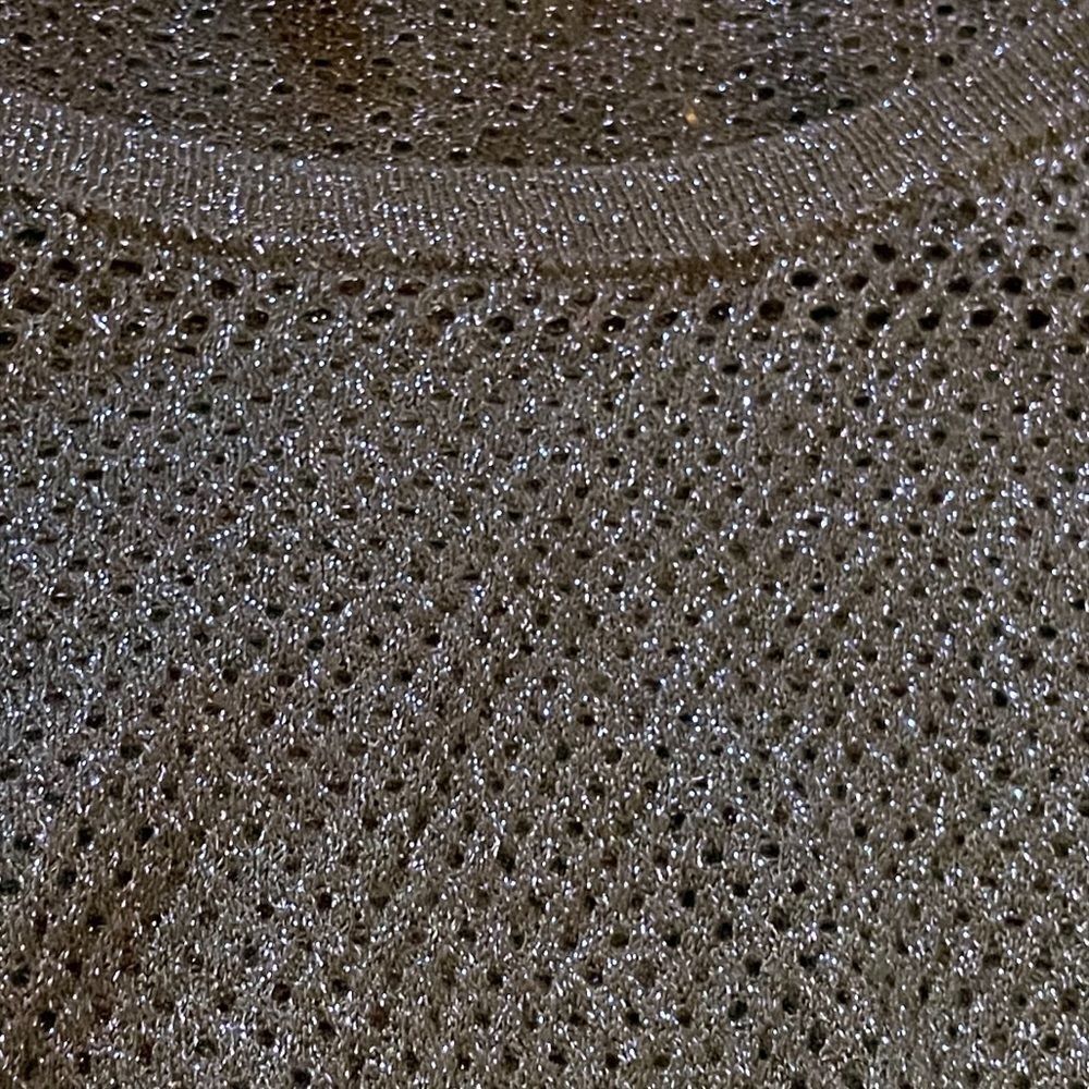Rock & Republic Black Metallic Blue Knit Sweater S - Picture 8 of 9